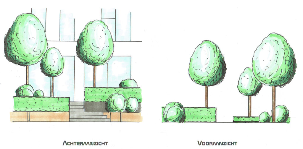 Aanzichttekeningen tuin Rotterdam[1]