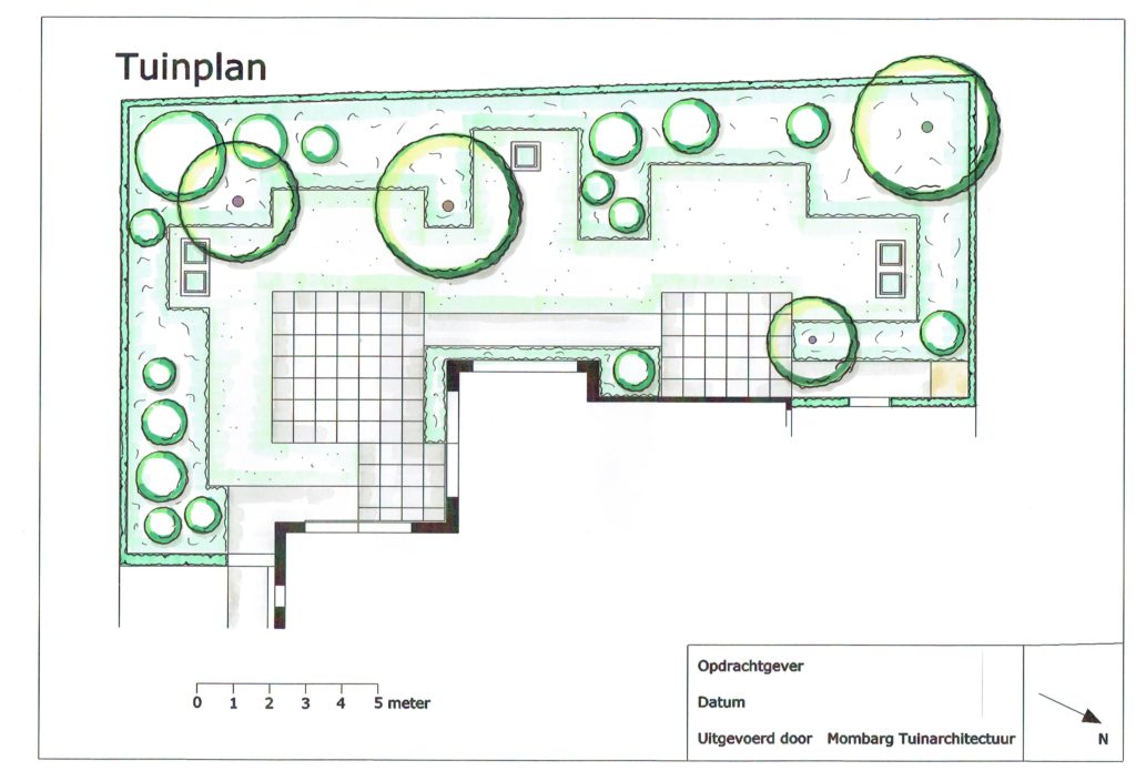 Moderne tuin 1 Tuinplan